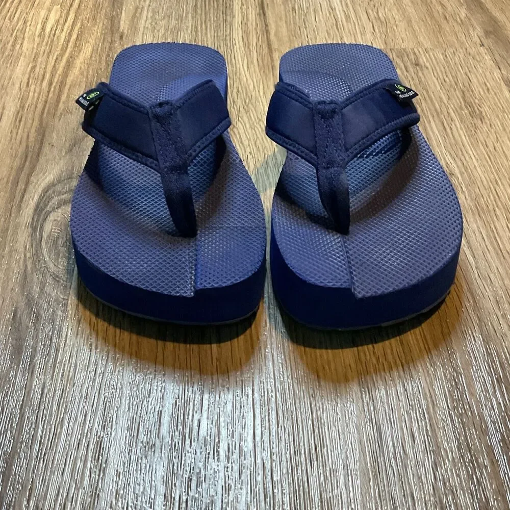 The Healing Sole Original‎ 2.0 Flip Flop Women's Size 9 Mens 7.5 Navy